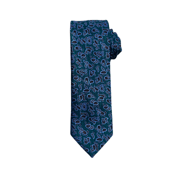 Navy Paisley Whisper Tie