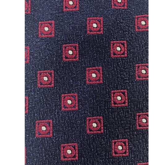 Crimson Boxed Navy Tie