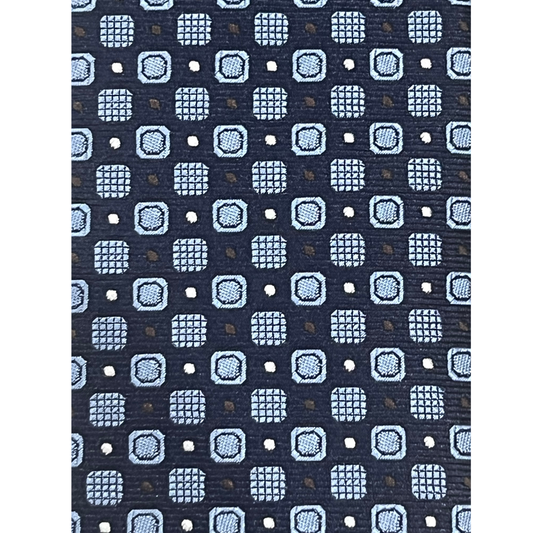 Blue Wave Pattern Tie
