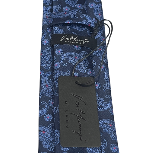 Sapphire Paisley Charm Tie