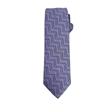 Blue Geometric Elegance Tie