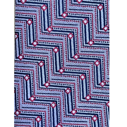 Blue Geometric Elegance Tie