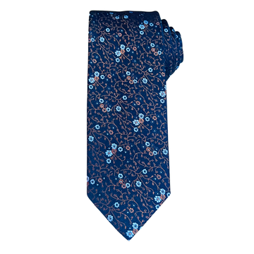 Indigo Bloom Navy Tie