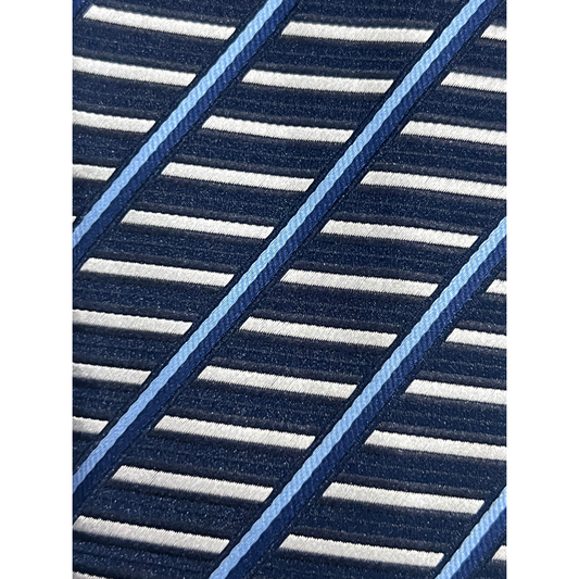 Sapphire Striped Ladder Tie