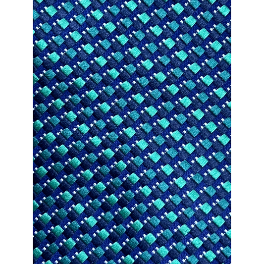 Navy and Green Fantasy Tie