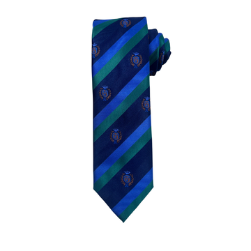 Navy Horizon Striped Tie