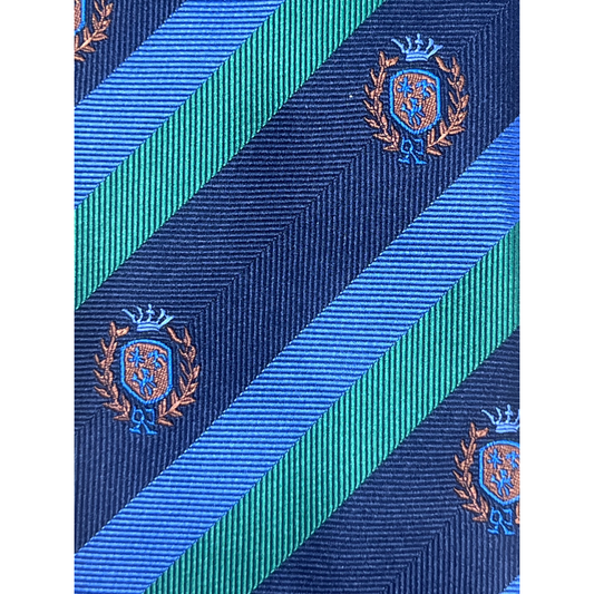 Navy Horizon Striped Tie