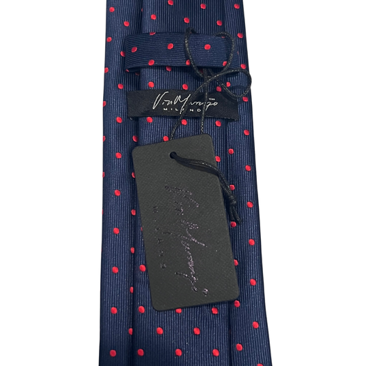 Navy Night Red Dot Classic Tie