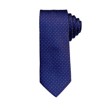 Royal Depth Geometric Blue Tie