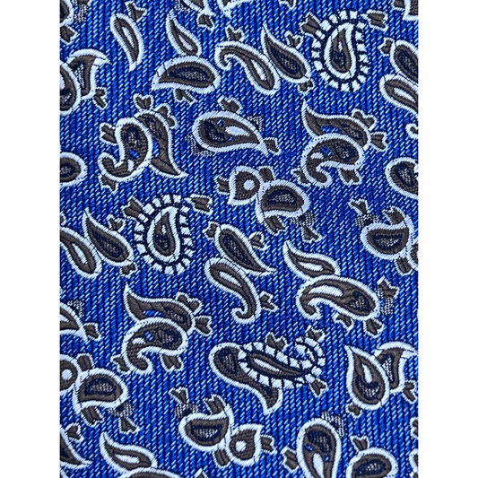 Ocean Blue Paisley Tie