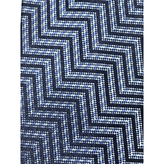 Navy Skyline Geometric Tie