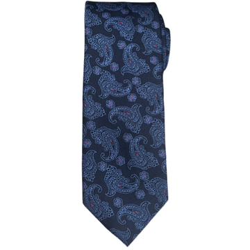 Sapphire Paisley Charm Tie