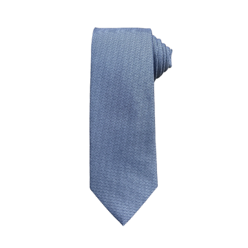 Blue Chevron Charm Tie