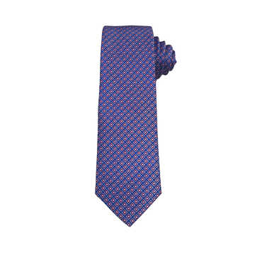 Navy Hexagon Elegance Tie