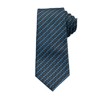 Blue & White Matrix Tie