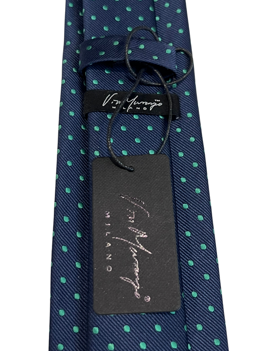 Navy Forest Dot Tie