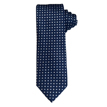 Navy Pattern Tie