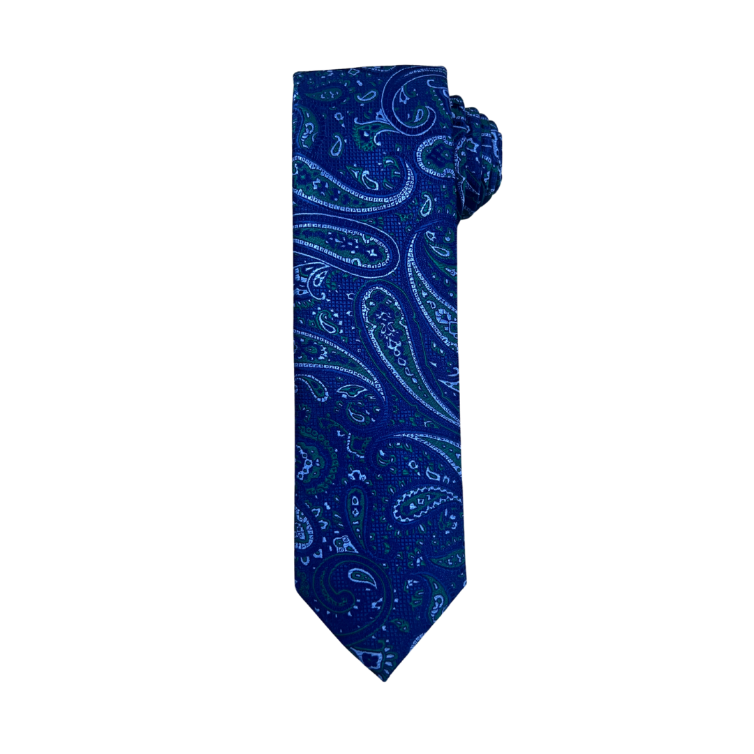 Night Sky Navy Paisley Tie