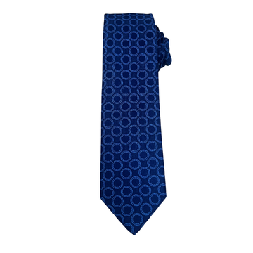 Midnight Navy Mosaic Tie