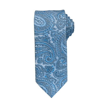 Baby Blue Paisley Tie