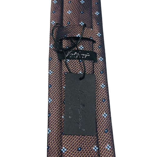 Brown Floral Tie