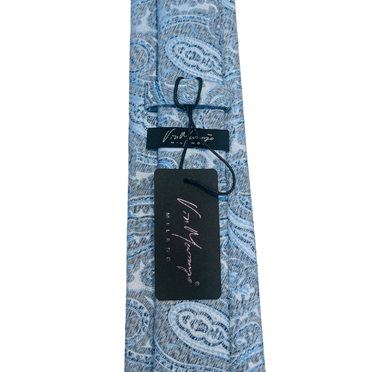 Baby Blue Paisley Tie