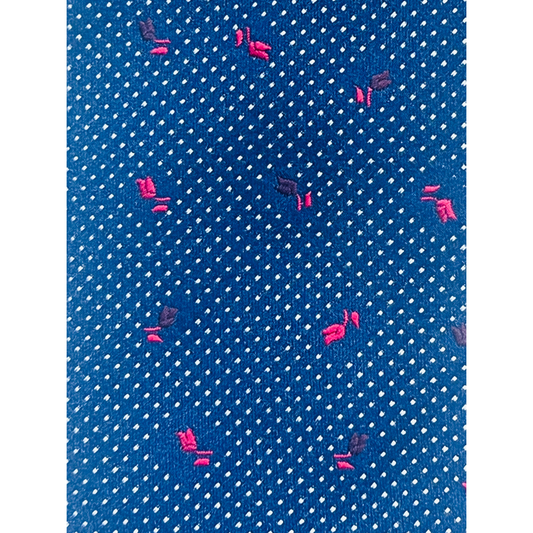 Sapphire Polka Bloom Tie