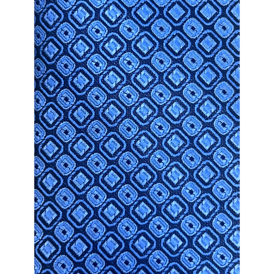 Ocean Grid Pattern Tie