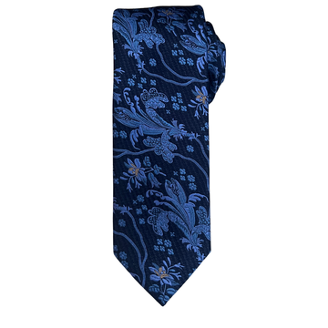 Sapphire Petals Navy Tie