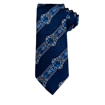 Midnight Garden Navy Tie