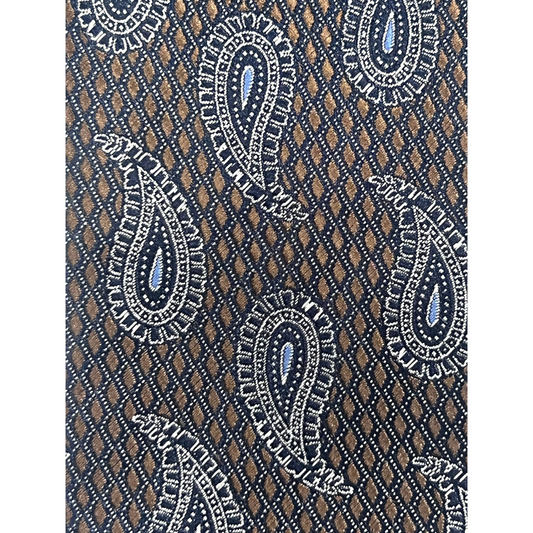 Midnight Paisley Charm Tie