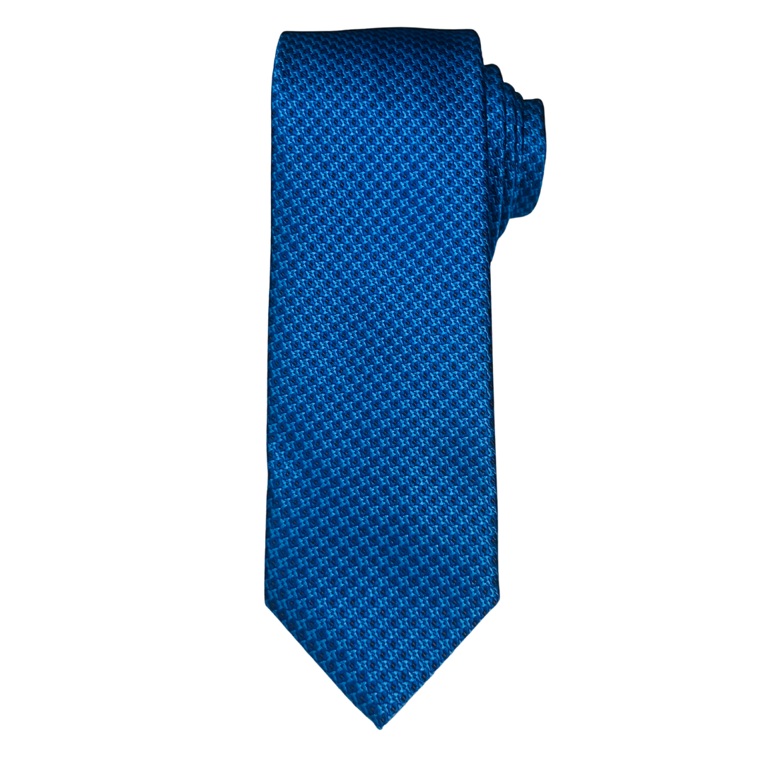 Electric Blue Patterned Tie