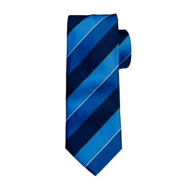 Shades of Blue Striped Tie