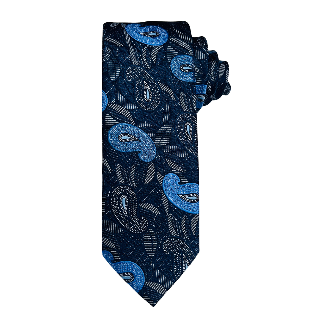 Navy Midnight Paisley Tie