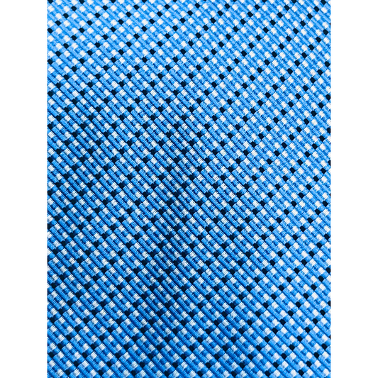 Indigo Geometric Weave Tie