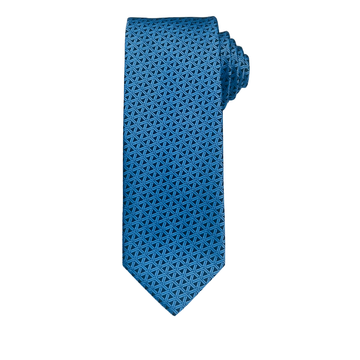 Cobalt Matrix Design Tie